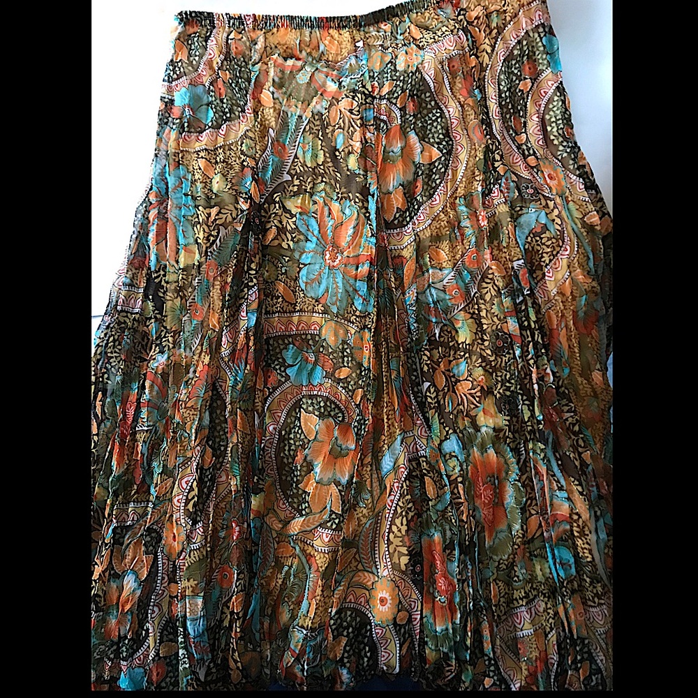 Studio 1940, Skirt with Floral Design, Size XL